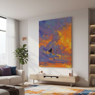 تابلو بوم رویای بی انتها/ طرح اختصاصی لوکس بوم