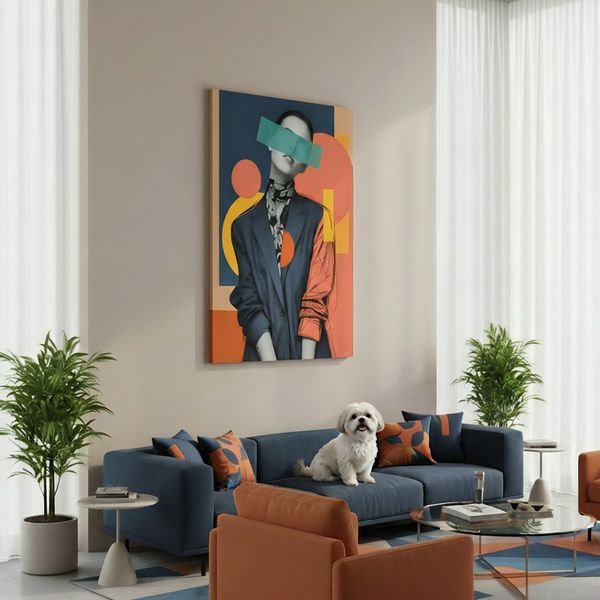 تابلو بوم هویت محو / طرح اختصاصی لوکس بوم