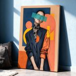 تابلو بوم هویت محو / طرح اختصاصی لوکس بوم