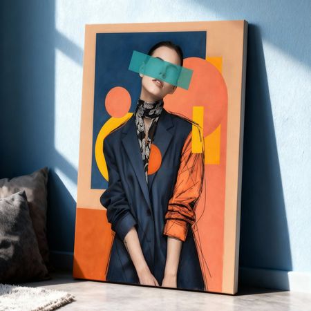 تابلو بوم هویت محو / طرح اختصاصی لوکس بوم