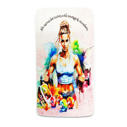 حوله باشگاهی کد 10405100 سایز بزرگ 150*75 طرح دخترانه