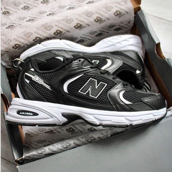 Newbalance - 530 کتونی نیوبالانس مدل 530 رنگ مشکی سفید مردانه