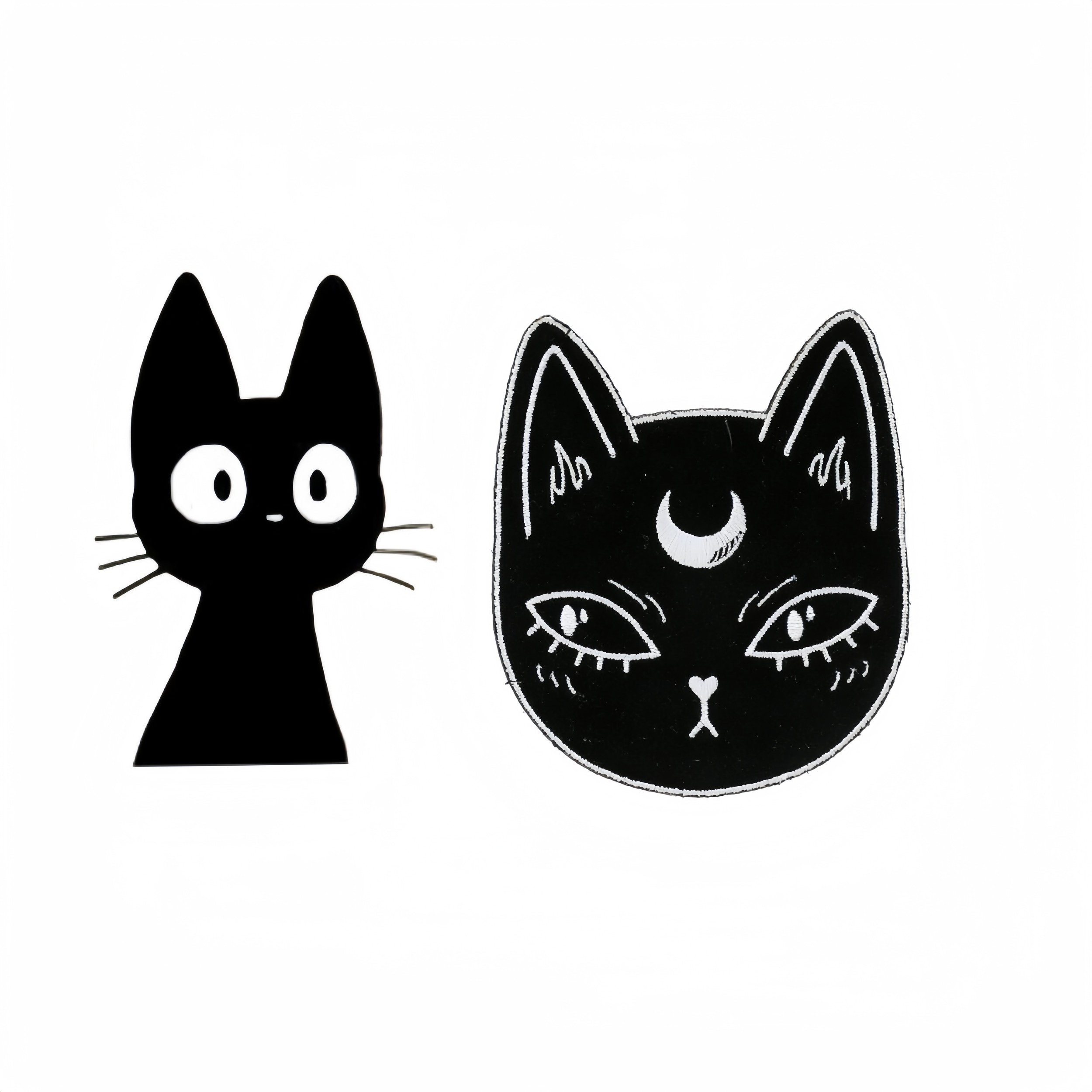 استیکر لپ تاپ مدل پیشی ماه پیشونی و گربه انیمه ای