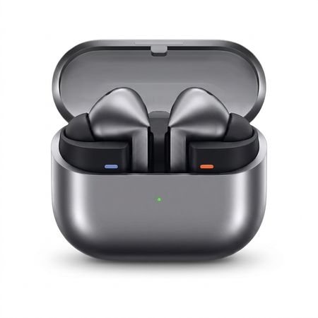 هدفون بلوتوثی سامسونگ مدل Galaxy Buds3 Pro دارای نویز کنسلینگ فعال (ANC)، درگاه شارژ USB Type-C، شارژ بی سیم، با قابلیت اتصال به