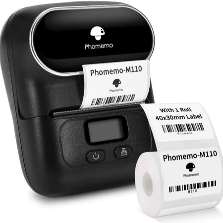 دستگاه لیبل پرینتر شارژی مدل M110 برند Phomemo