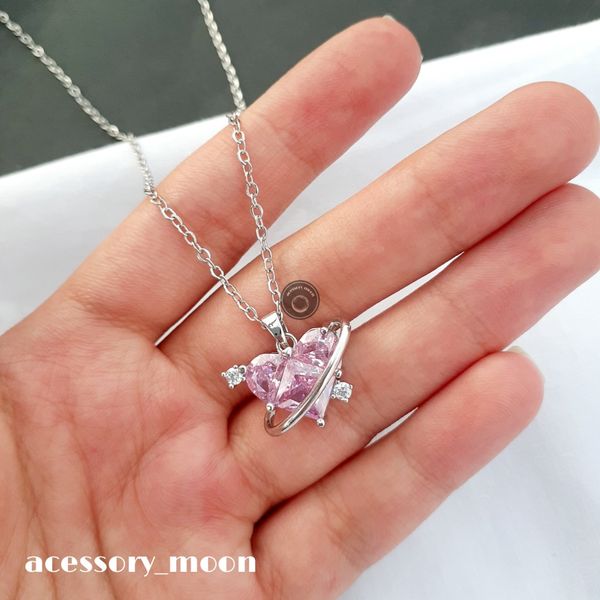 گردنبند قلب زحل🪐❤️