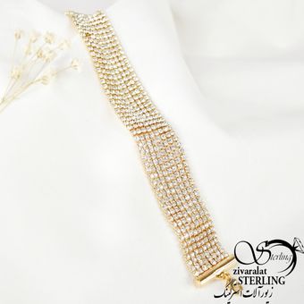 دستبند زنانه طرح طلا کد 4137