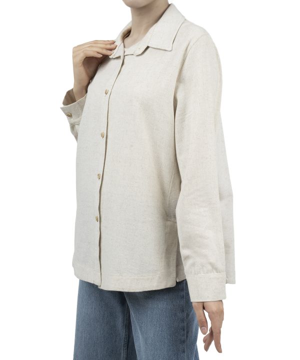 شومیز چاک دار لینن زنانه ریس کدRees1020059