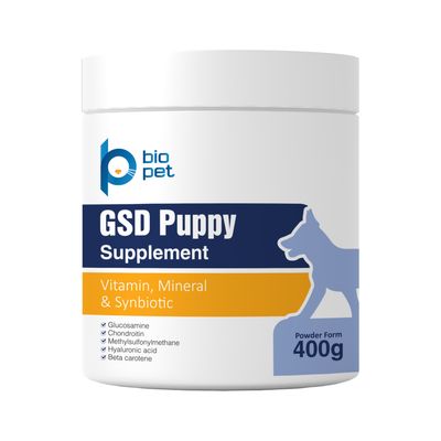مکمل توله‌سگ ژرمن بایو پت مدل GSD Puppy وزن 400 گرم