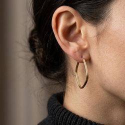گوشواره حلقه ای مینیمال  2.53 گرم