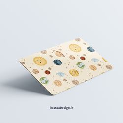 استیکر کارت بانکی رستا - طرح فانتزی کهکشانی (21)