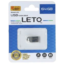 فلش مموری Leto Fix مدل L20 USB2.0 ظرفیت 64GB - نقره ای