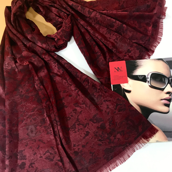 شال پتینه ژاکارد چری