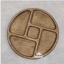 اردوخوری چوبی 5خانه قطر 30سانتی متر