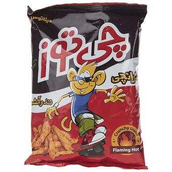 اسنک کرانچی تند و آتشین چی توز مقدار 90 گرم