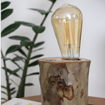 چراغ خواب چوبی روستیک