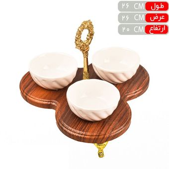 سینی 3 پیاله مثلث احسان