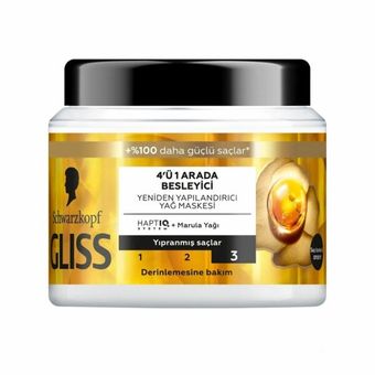 ماسک مو 4 در 1 تغذیه کننده گلیس مناسب موهای آسیب دیده 400 میل