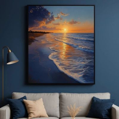 طرح‌ غروب ساحل