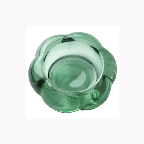 جاشمعی شیشه ای ایکیا سری  green BLADFAGEL طرح گل