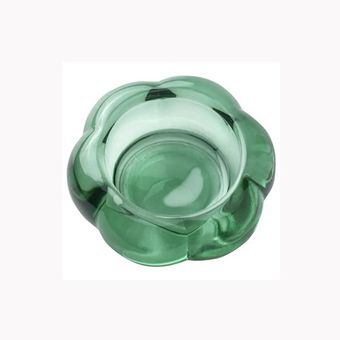 جاشمعی شیشه ای ایکیا سری  green BLADFAGEL طرح گل