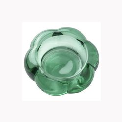 جاشمعی شیشه ای ایکیا سری  green BLADFAGEL طرح گل