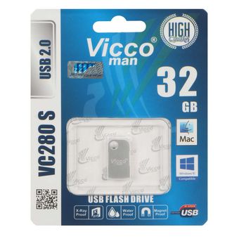 نقره ای Vicco man VC280 S USB2.0 Flash Memory-32GB