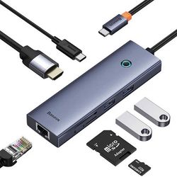 هاب 7 پورت USB-C بیسوس مدل B00052805813-00 - BS-OH112