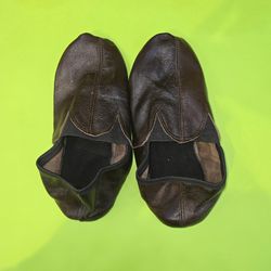 جوراب ساق کوتاه چرمی | نیم موزه چرمی قهوه ای