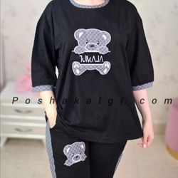 ست بگی تدی بغل نواری🧸 کد 122