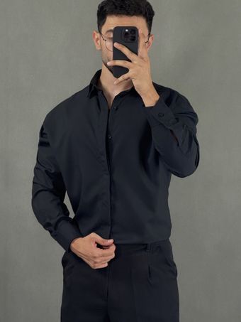 پیراهن دوشین آستین بلند مشکی