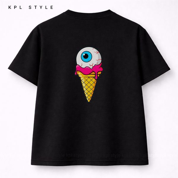 تیشرت مدل Ice Cream | قواره باکسی %100 پنبه کد 1297