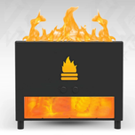 دستگاه بخور آتش سنگ نمک مدل DoubleCare