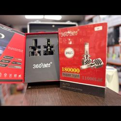 هدلایت خودرو 360 لایت 360Light مدل 180000 پایه H7 (بسته دو عددی)