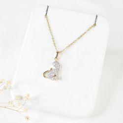 پلاک زنانه ژوپینگ طرح طلا کد 4435