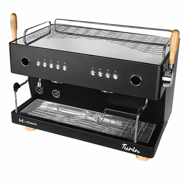دستگاه اسپرسوساز صنعتی دو گروپ Turin Lamorindo PID دار با پری‌اینفیوژن و تال‌کاپ