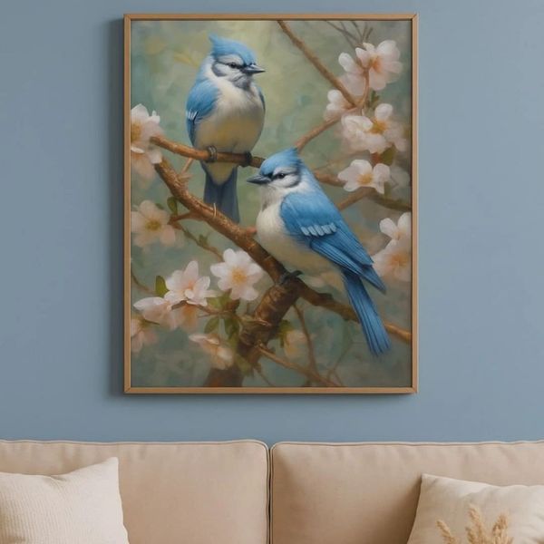 طرح‌ پرنده‌ی آبی