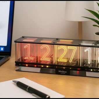ساعت RGB ورقه ای هوشمند اکولیزر دار Nixglow