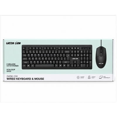 موس و کیبورد سیم دار گرین لاین مدل GKM-100