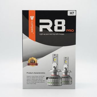 هدلایت خودرو کانپکس Conpex مدل R8 Pro پایه H7 (بسته دو عددی)