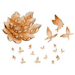 تابلو گلدکیش مدل پروانه کد GK4545