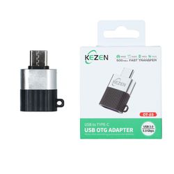 تبدیل Kezen Type-C To USB3.0 مدل OT-03 - نقره ای - KZN