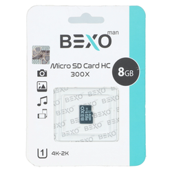 BEXO 300X microSDHC UHS-I Class10-45MB/s - 8GB (گارانتی داده پردازی آواتک) - مشکی