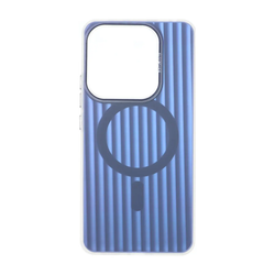 قاب کرکره ای Funnyrich طرح مگ سیف دور مات Xiaomi Redmi Note 14 4G - آبی کاربنی