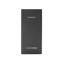 پاوربانک PD و فست شارژ Romoss 10000mAh مدل PRC10-171-2143 22.5W - مشکی (گارانتی متین)