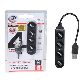 هاب 4 پورت XP Product USB2.0 مدل XP-H826U - مشکی