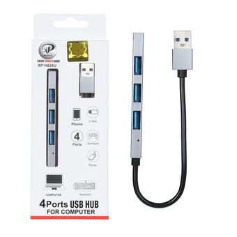 هاب 4 پورت XP Product USB2.0 مدل XP-H828U - نقره ای