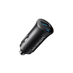 شارژر فندکی فست دو پورت ANKER 30W مدل A2741H11 و تکنولوژی IQ3 - مشکی (گارانتی 18 ماهه شرکتی)