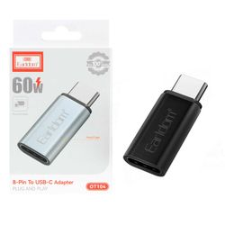 تبدیل Earldom Type-C To Lightning مدل OT104 - مشکی