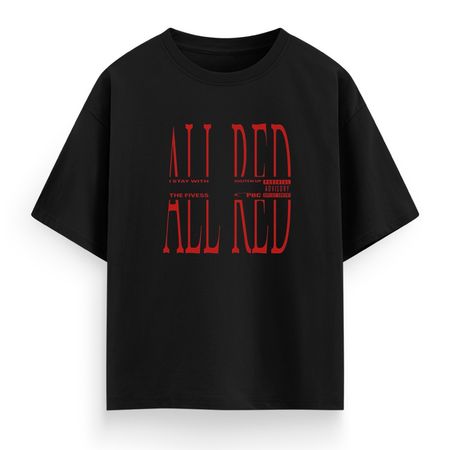 تیشرت پلی بوی کارتی ALL RED